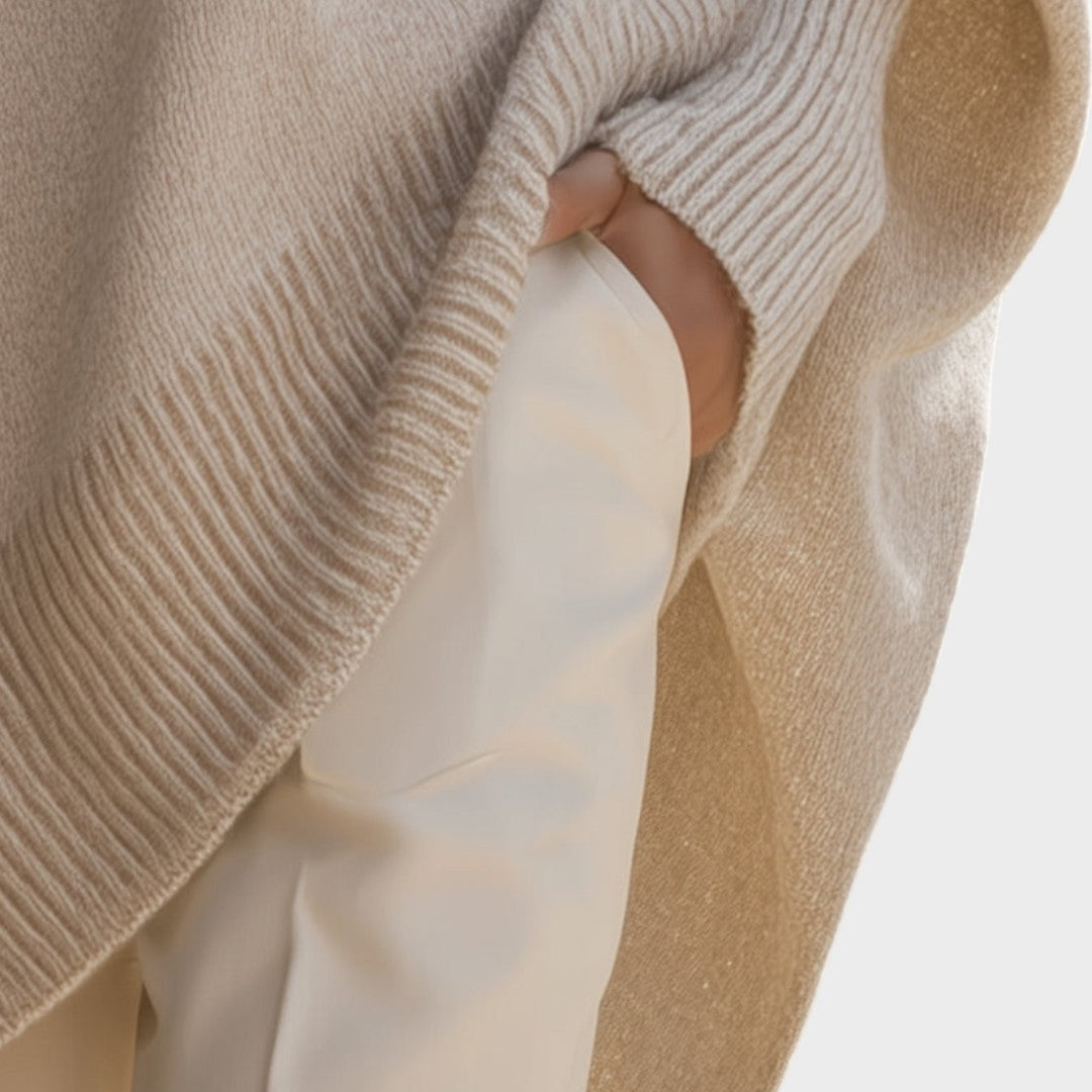 ALICIA™ | SUÉTER DE PUNTO CON MANGAS ABULLONADAS