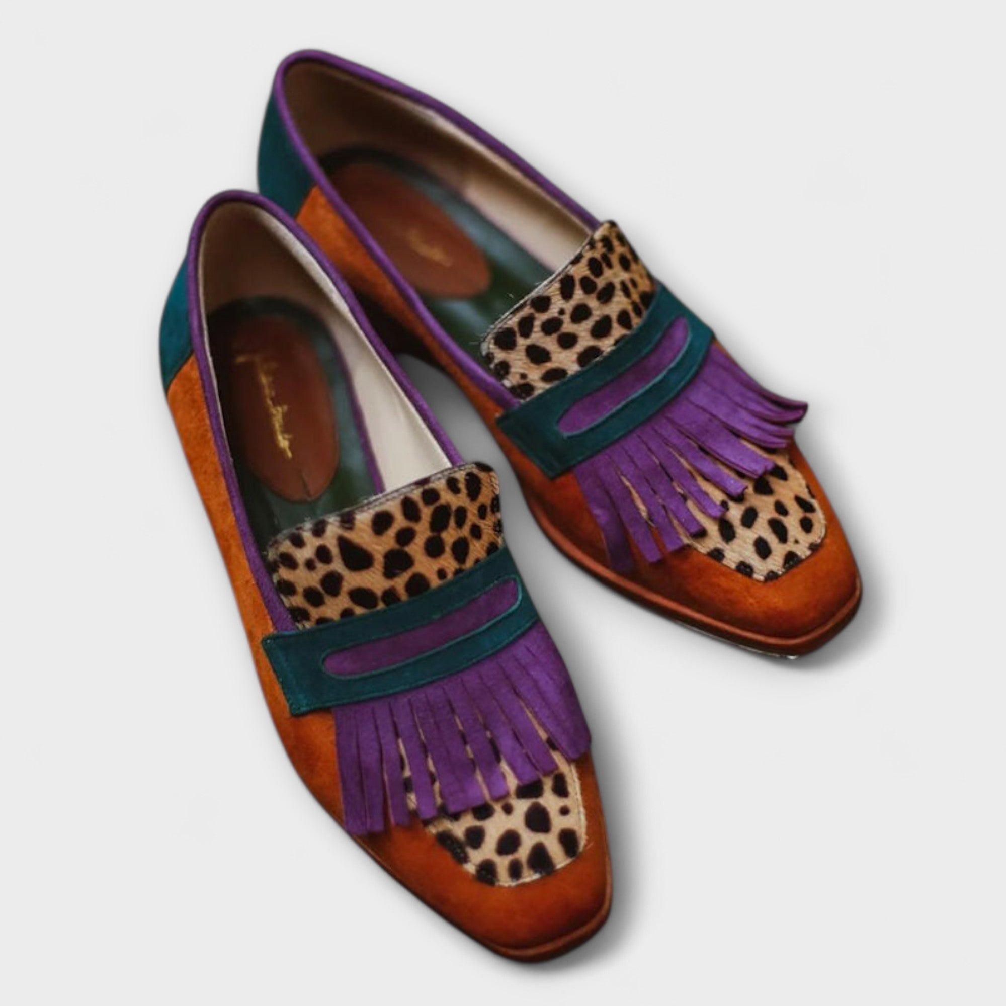 Fallon™ | Mocasín Marrón Leopardo