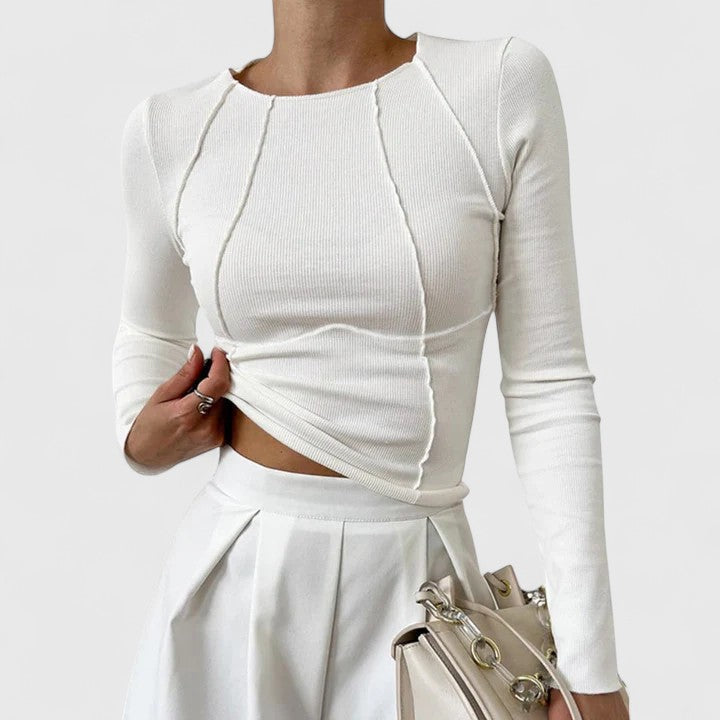 Lara - Top cómodo con mangas largas