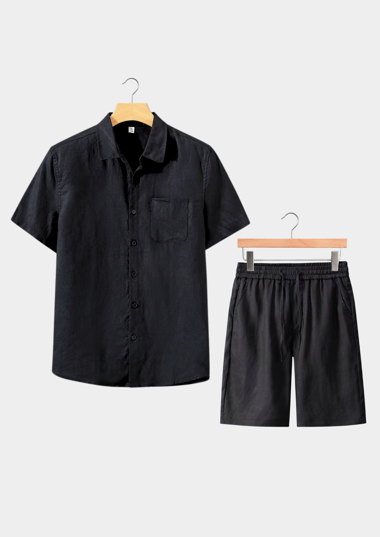 DOLCEVITA CONJUNTO DE VERANO DE MANGA CORTA - NEGRO
