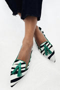 Riane™ | Mocasines Zebra Verde
