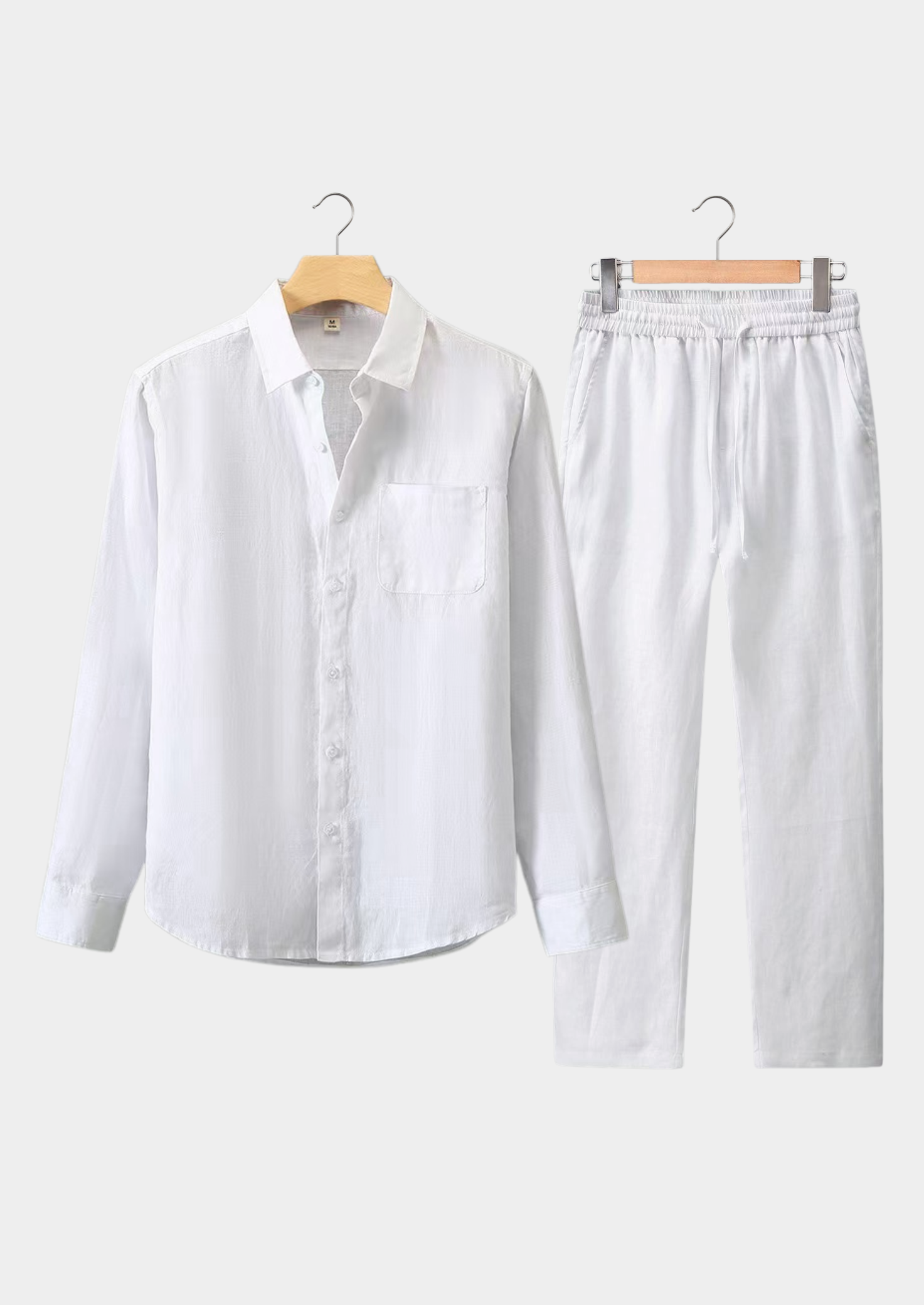 DOLCEVITA CONJUNTO DE VERANO DE MANGA LARGA - BLANCO TOTAL