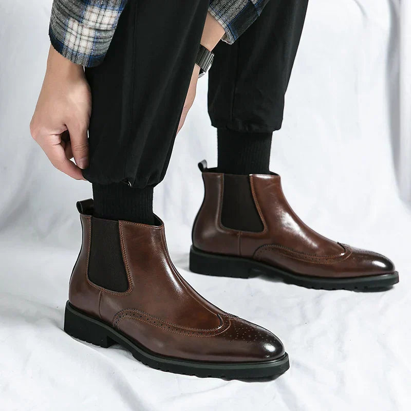 Dwight™ | Botas Chelsea de Cuero Sintético