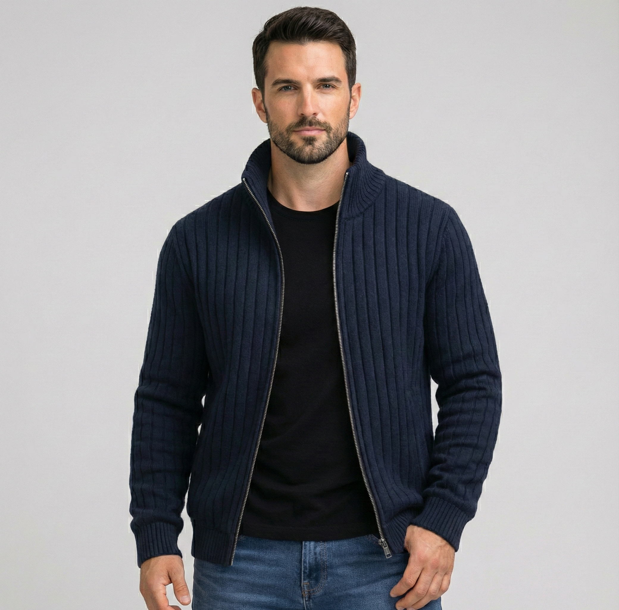 Alessio | Jersey con cremallera clásico