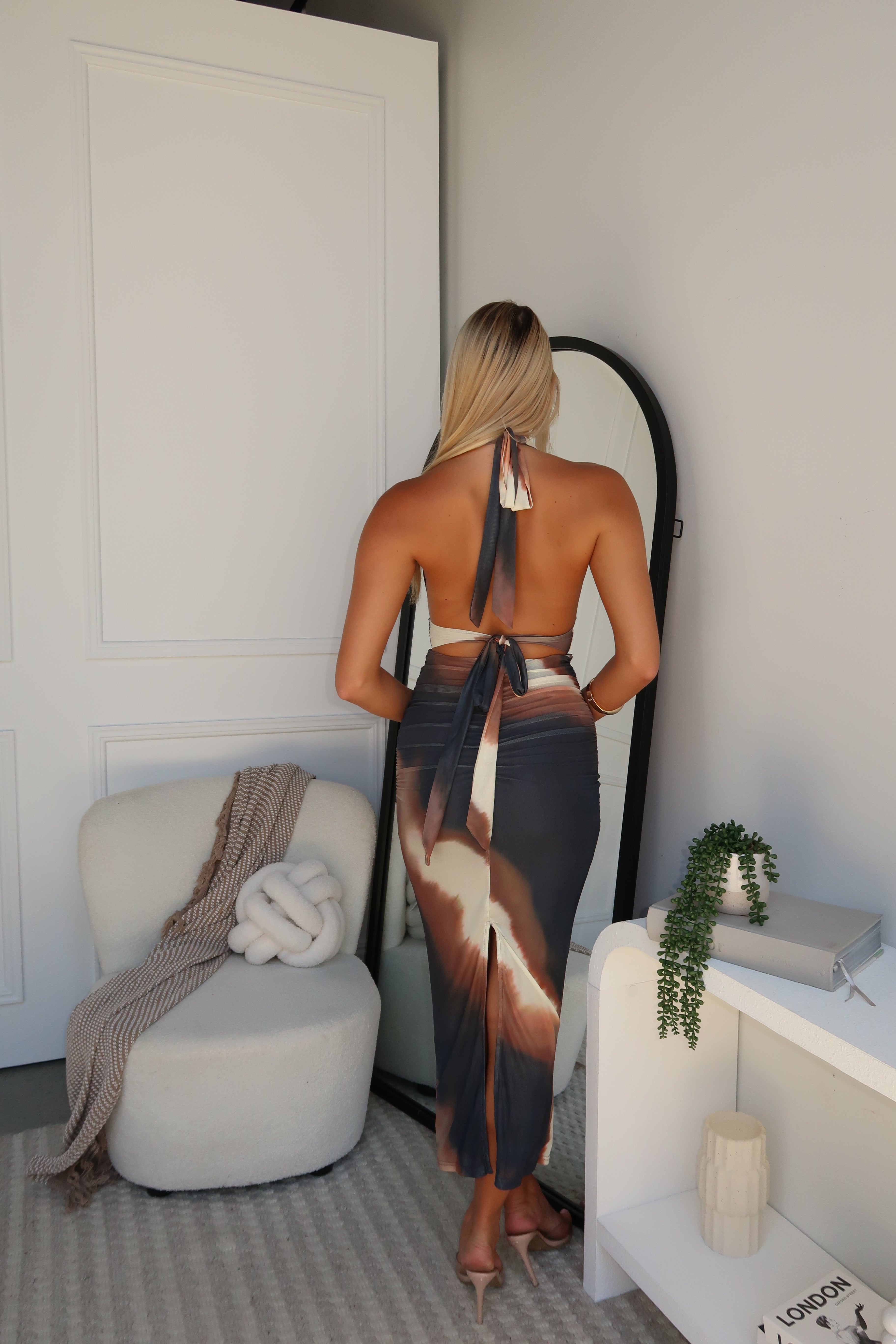 VESTIDO MAX - MULTICOLOR MARRÓN