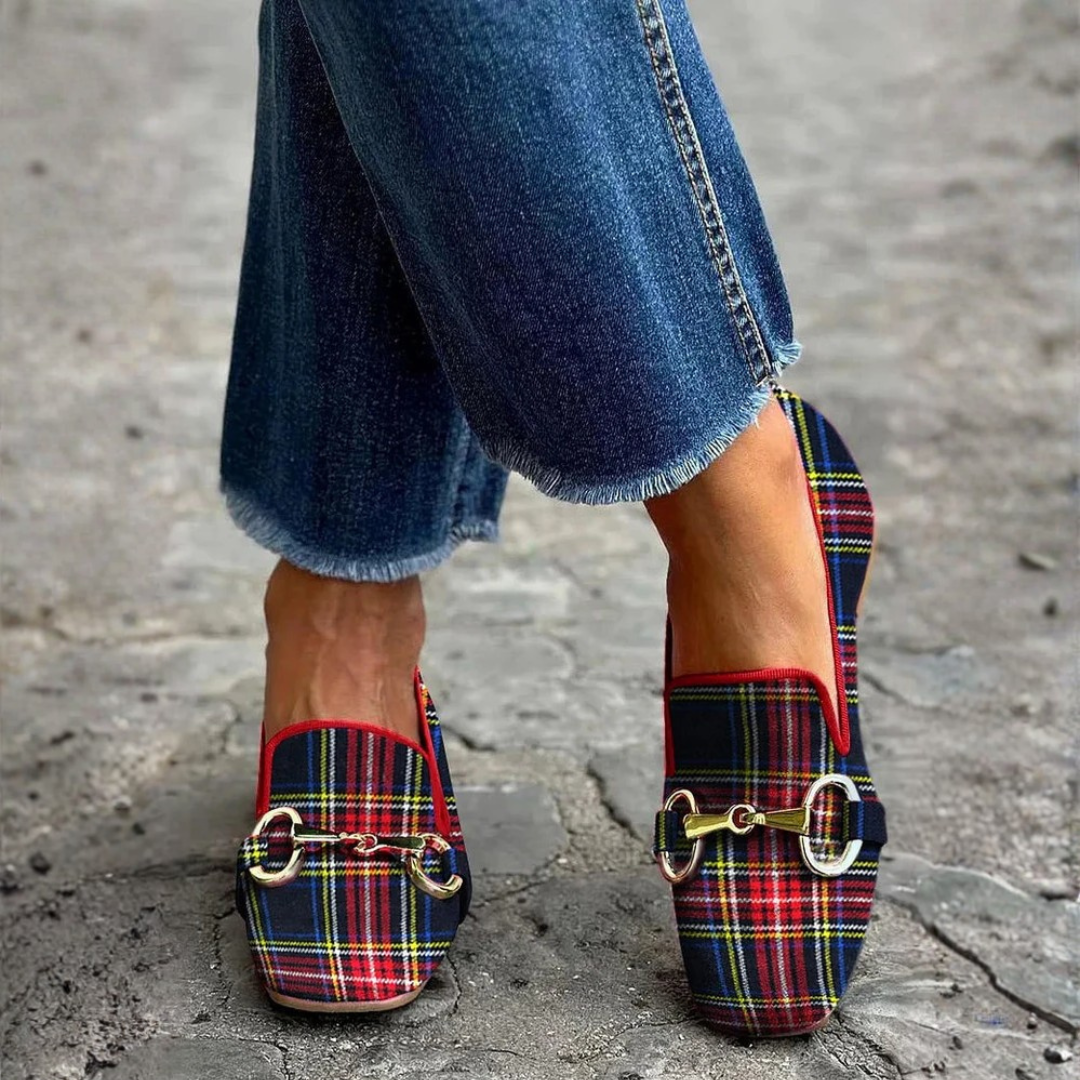 Mélani™ | Mocasines a cuadros