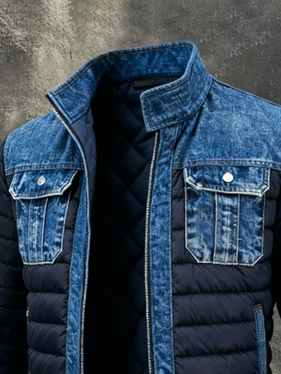 Chaqueta de Denim Acolchado