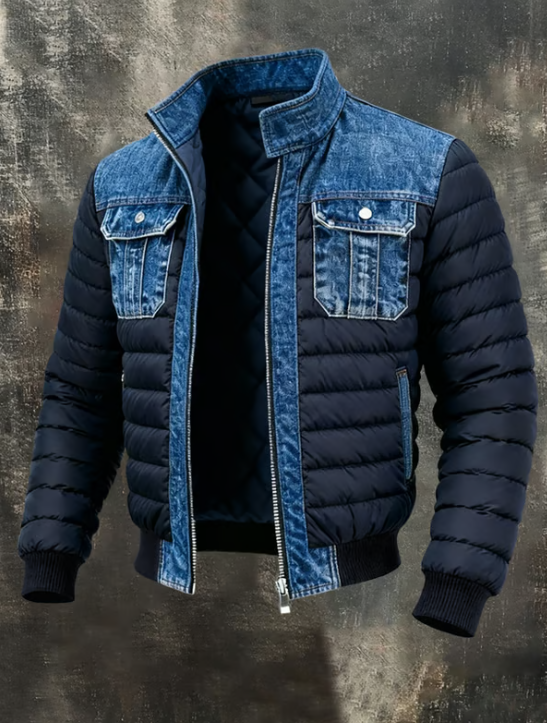 Chaqueta de Denim Acolchado