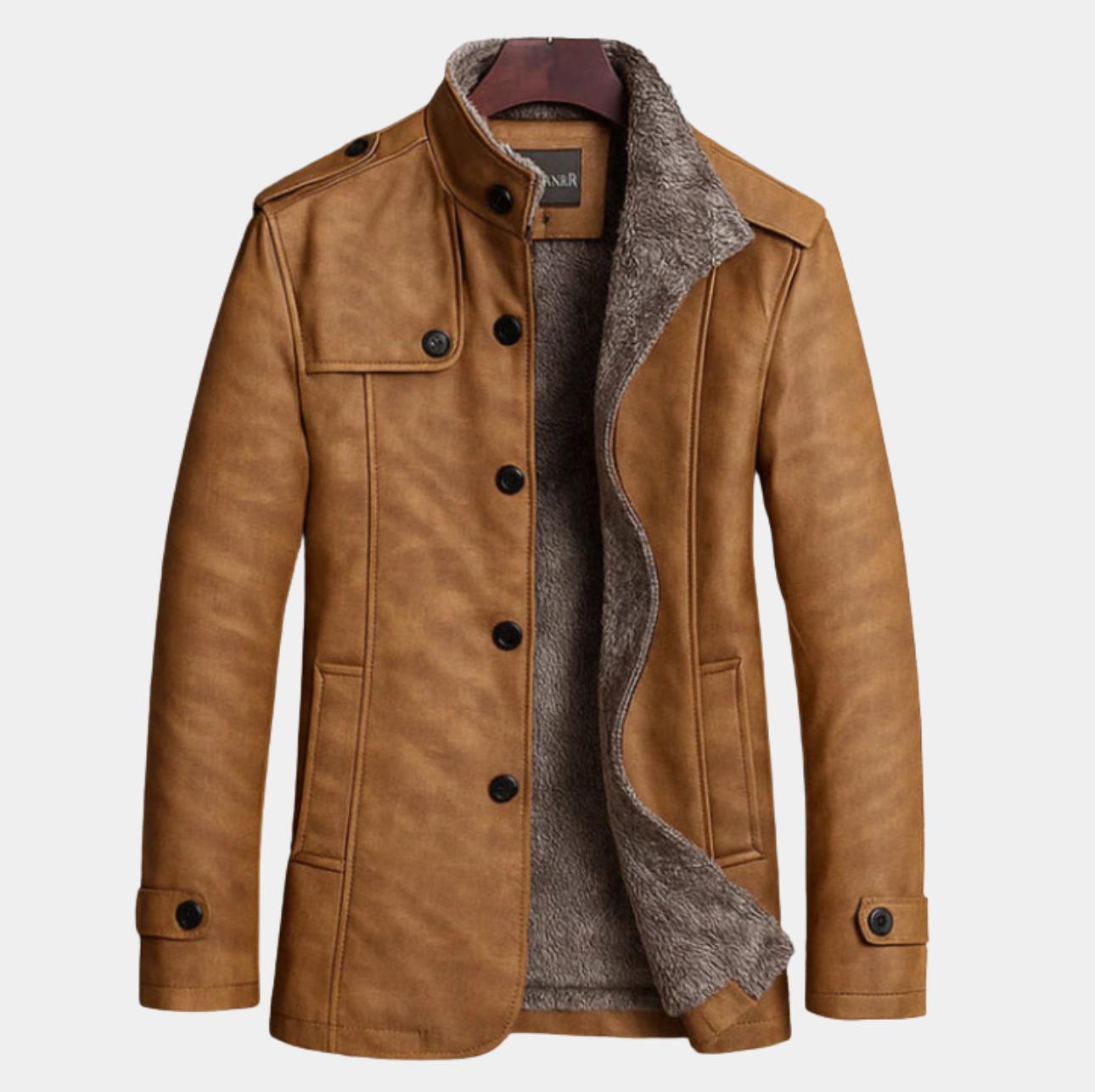 Chaqueta de Cuero Elegante