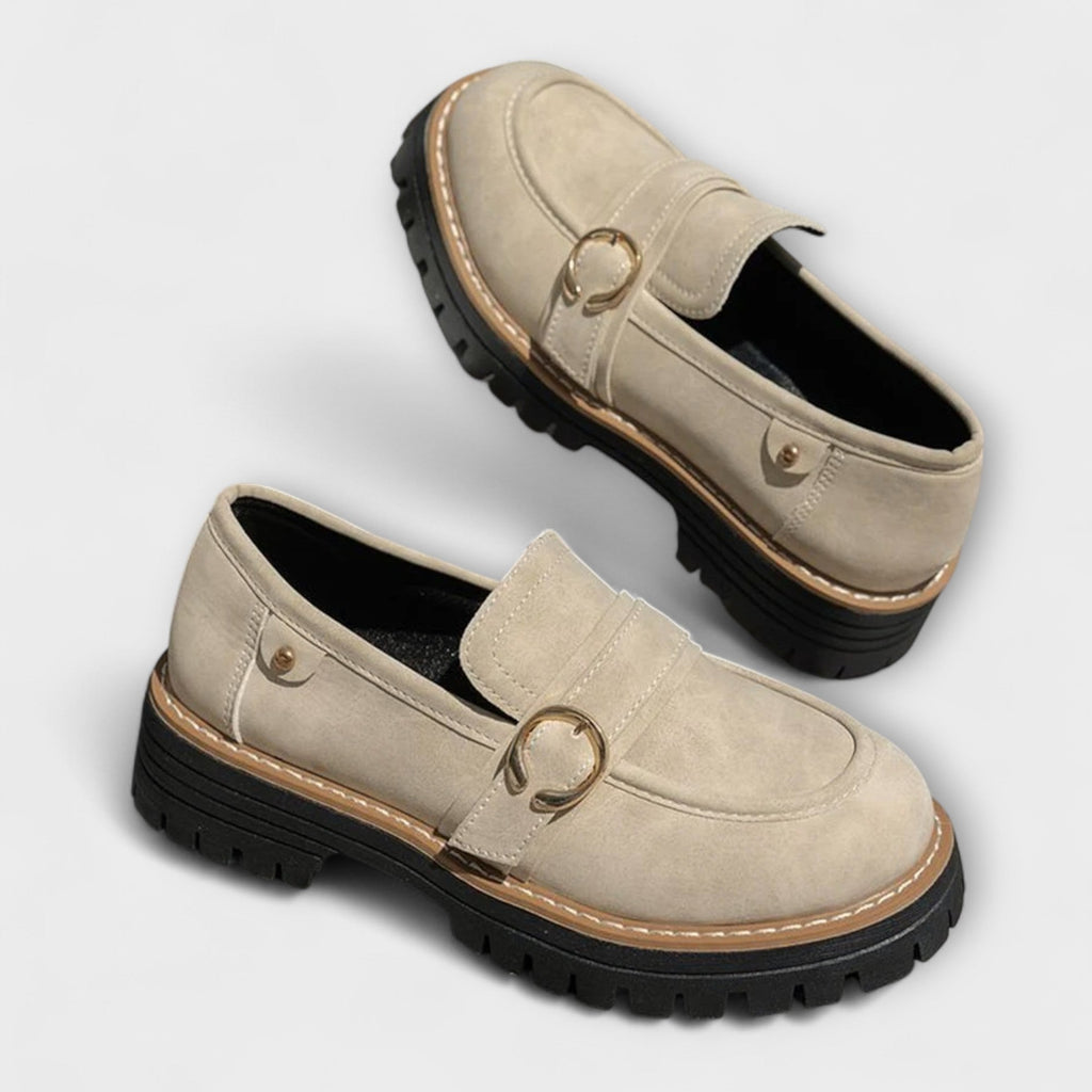 Lora™ | Mocasines Casual de Punta Redonda
