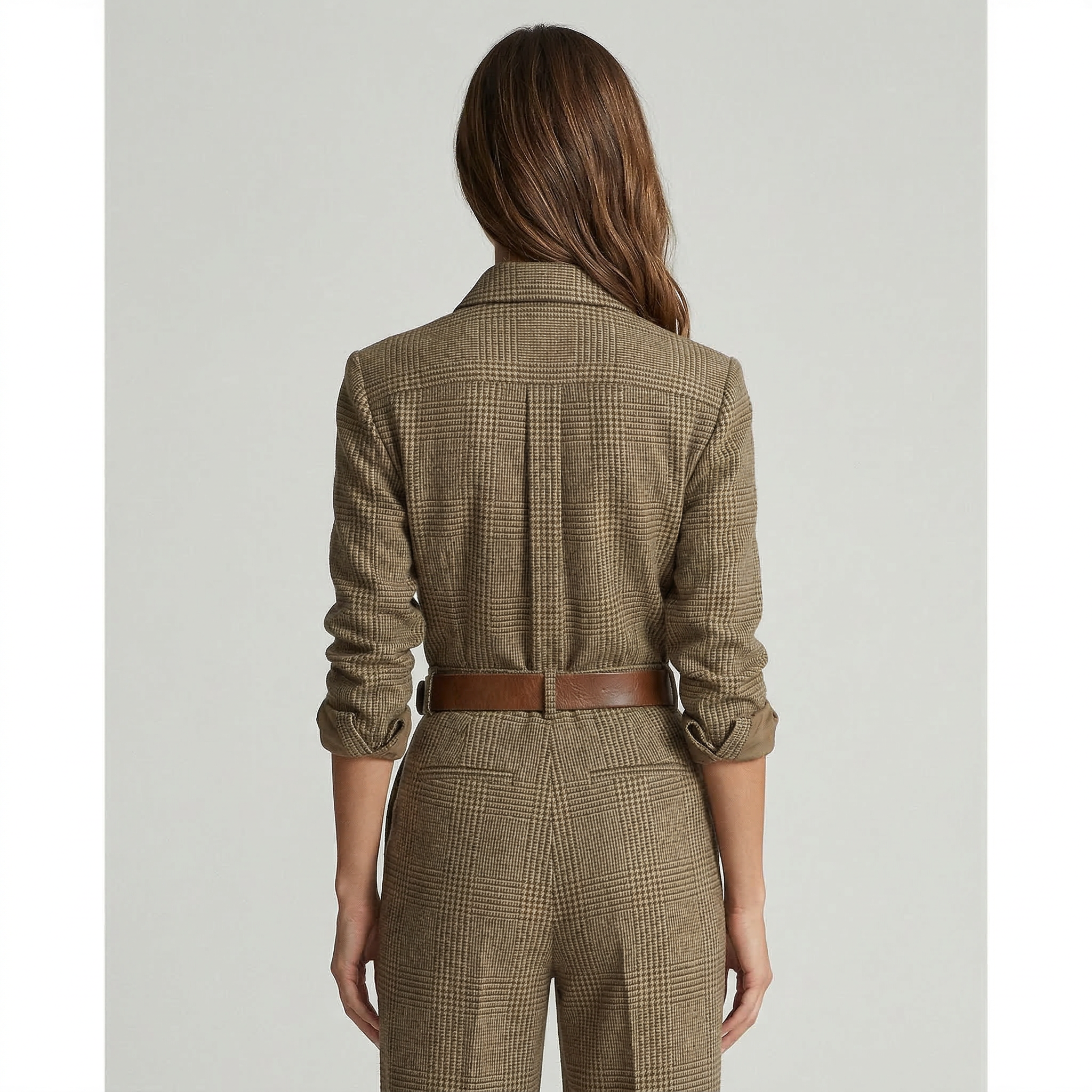 Celia | Mono a Cuadros con Detalles Sofisticados