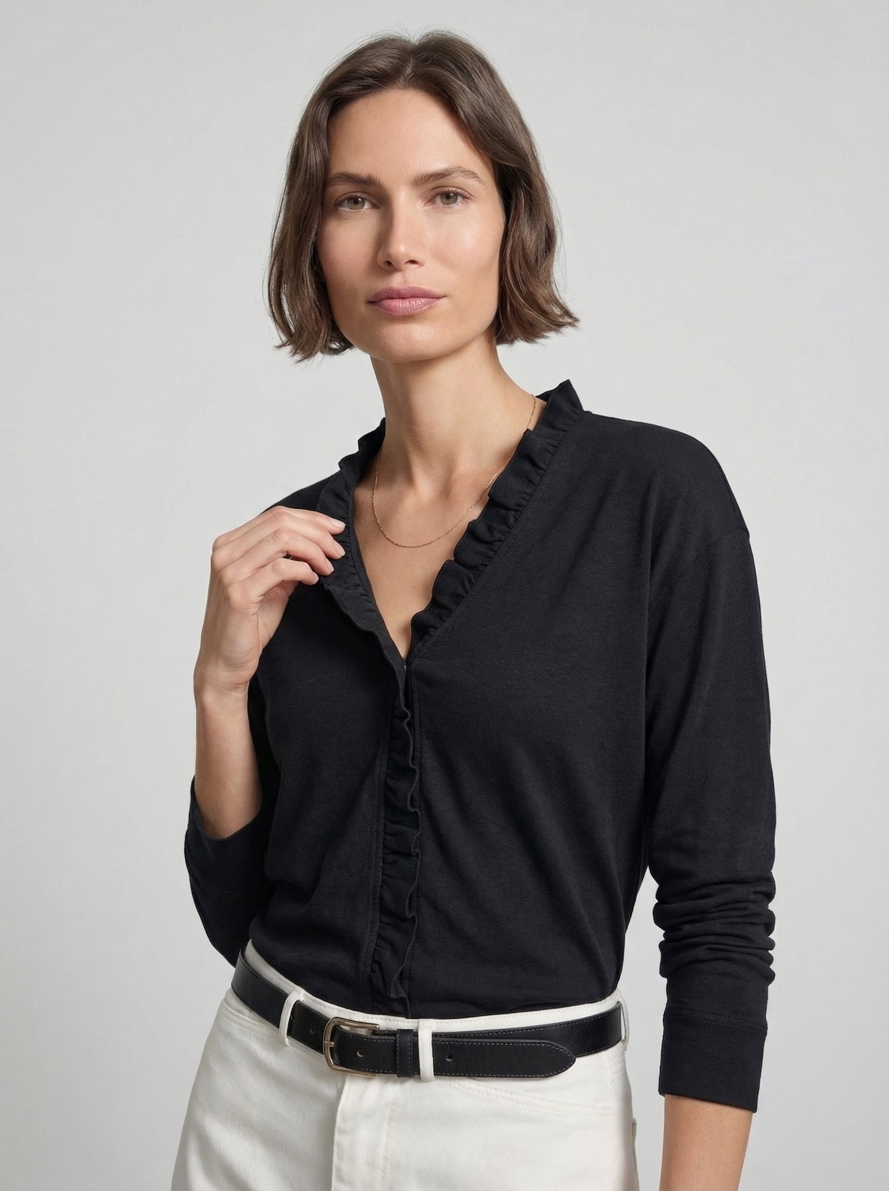 Indie | Blusa con volantes y cuello en V