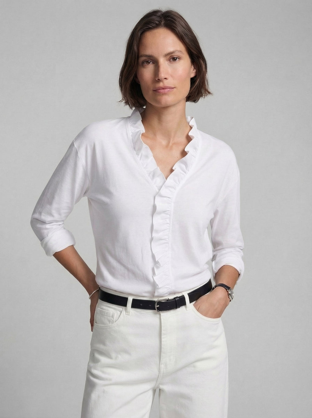 Indie | Blusa con volantes y cuello en V