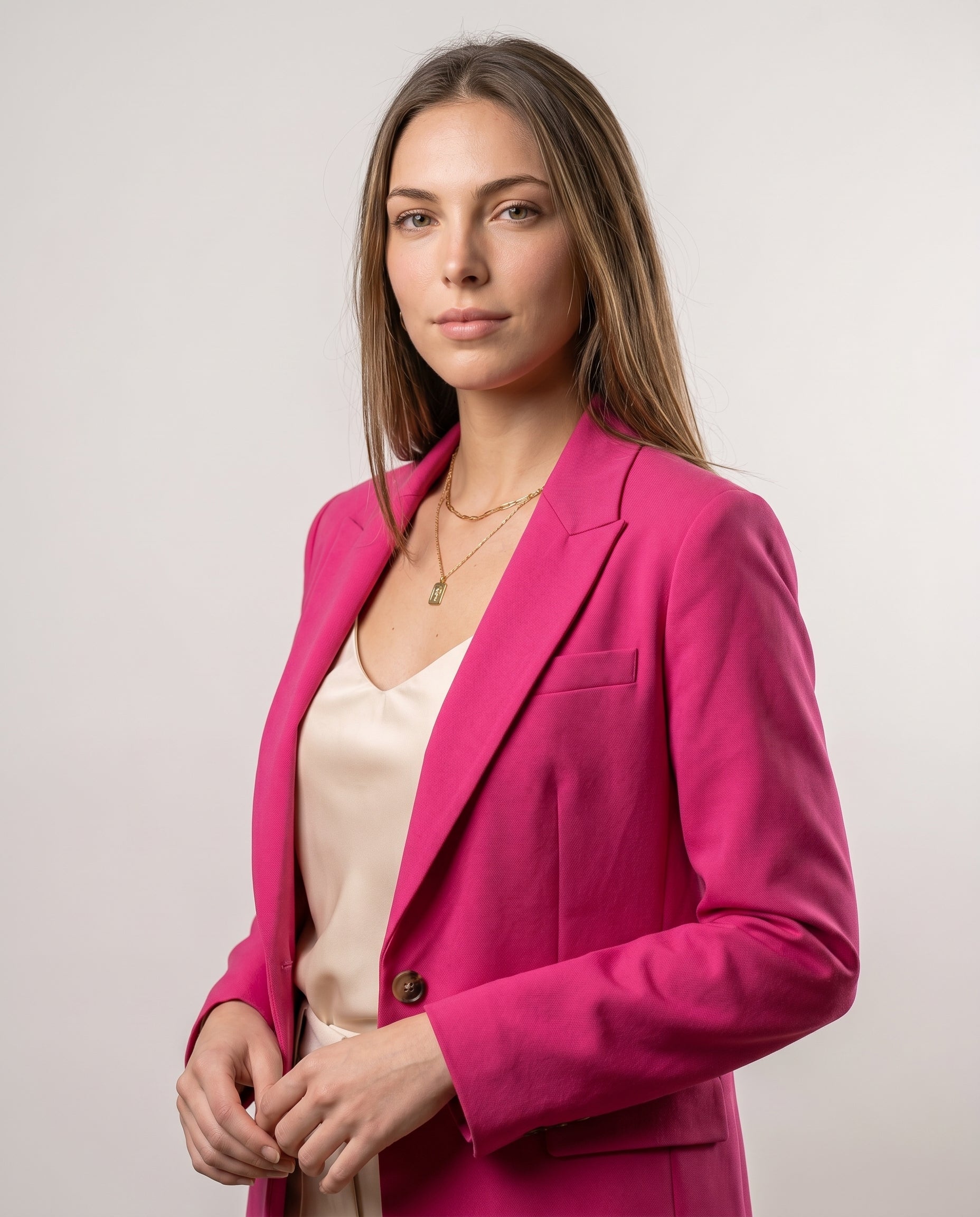 PAULA™| BLAZER CASUAL CON BOLSILLOS DELANTEROS
