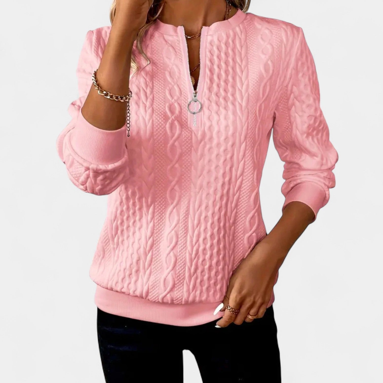 Kaja – suéter con cremallera para un aspecto moderno